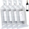 Reusable Wine Bags for Travel Luggage Wine Bottle Protector with Padded Bubble Liner Wine Bottle Sleeves Wrap for Beverage Glass Bottle Leak Proof Alcohol Packing for Airplane(4pack)