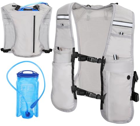 MoKo Running Hydration Vest, Sac à Dos de Course à Pied léger avec vessie d'eau de 1,5L, Sac à Dos de Course à Pied