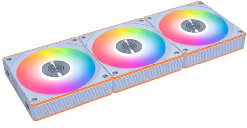 Lian Li UNI FAN CL Wireless Reverse Blade 120mm ARGB PWM Lüfter Weiß (3er Pack mit Controller) | Leistungsstarke Kühlung – für Gehäuse & Radiator