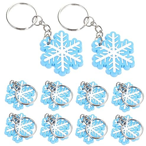 Toddmomy 10 Stück Weihnachts Schlüsselanhänger Teiliges Kettenanhänger für Deko und Taschenverschönerung Leicht und Sicher für Weihnachten und Neujahr