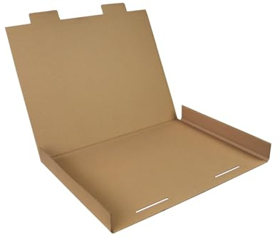 Kalenderverpackung 1-wellig, A2, braun, Abm (LxBxH): 630x430x10mm, Qual. 1.2B, 125 Stück, VerPal