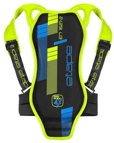 Etape Backbone Protection Gear, Black/Lime, 140-158 cm