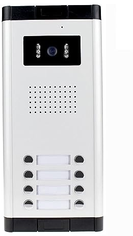 Citofono senza fili, 700TVL di interfono impermeabile Videocitofono Videocamera for esterni Visione a infrarossi IR con pulsanti di chiamata multipli for appartamento/case(520C-8)