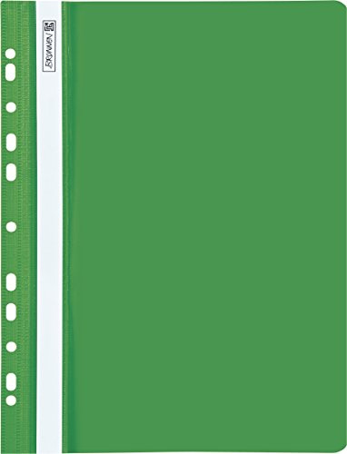 Brunnen 102015250 Schnellhefter (A4 gelocht, Office to go, glasklares Deckblatt) grün