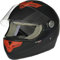 rueger Integralhelm RT-823 Matt Schwarz mit roten Lüftungen, mit neuester ECE 22/05 Größe XS (53-54)