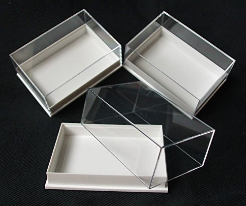 12 Stk Präsentationsboxen, Schauboxen, Boxen aus Acryl, ideal für Fossilien,Münzen,Mineralien etc