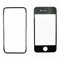 satkit Display-Glas iPhone 4S schwarz + Rahmen Wandtattoo
