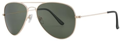 JOOX Polarisierte Retro runde Sonnenbrille für Damen und Herren, UV400 Schutz Pilotenbrille mit Metallrahmen für Unisex