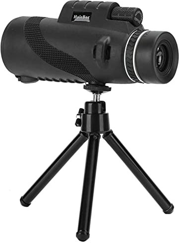 Diyeeni 50 x 60 Clip-on Téléphoto Télescope Appareil pour Téléphones Portables, Monoculaire de Vision Vocturne avec Trépied, HD Téléobjectif Optique Grand Angle, Etanche Antichocs