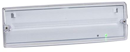Knightsbridge LED Emergency Lighting with Selftest, Polycarbonate, 4 W, Grey