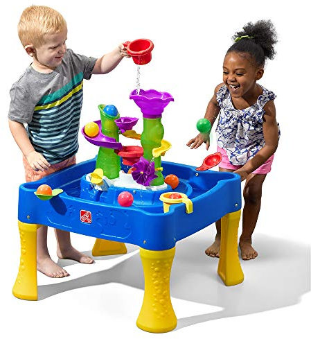 STEP2 Rise & Fall Wasserspieltisch mit Bällen | Wassertisch mit 10-teiligem Zubehörset | Garten Wasser Spieltisch für Kinder oder Indoor Bälle Tisch