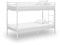 vidaXL Etagenbett Kinderbett Hochbett Metallbett Bett Stockbett Bettgestell Doppelstockbett Schlafzimmer Kinderzimmer Weiß Metall 90x200cm