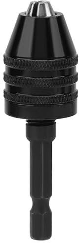 Portabrocas sin llave de 0.3-6.5mm, convertidor de adaptador de cambio rápido de vástago hexagonal de 1/4 pulgadas para destornillador eléctrico, adaptador de taladro, duradero y resistente
