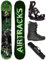 Airtracks Herren Snowboard Set Freeride Freestyle Forest King Carbon Wide Hybrid Rocker 153 - Snowboard Bindung Master - Snowboardboots Star Black 46 - SB Bag
