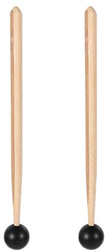 1 Paar Gummi Xylophon Mallet Percussion mit Holz Griff Schlägel Percussion Sticks Gummi Schlägel Sticks mit Holz Griff