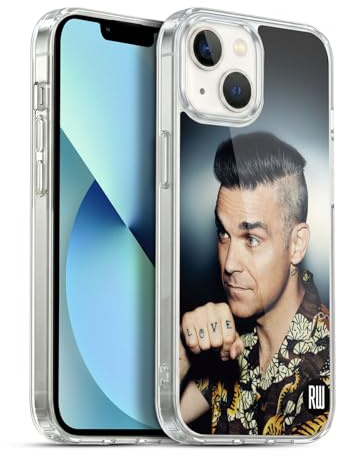 Head Case Designs Offizielle Robbie Williams Liebe Tätowierung Kalendar Gel Handyhülle Hülle [Militärischer Schutzgrad] Kompatibel mit Apple iPhone 13