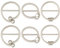 PRETYZOOM 6Pcs Mode Metall Runde T Shirt Schnalle für Frauen Ringe Halstuch Schal Clips Damen Ringe Clip Kleidung Zubehör Schal Schnalle Ringe