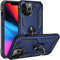 Fetrim Custodia per iPhone 13 PRO Max, Cover PC TPU Cassa Shell Supporto di Anello Rotante Case per Apple iPhone 13 PRO Max Blu Navy