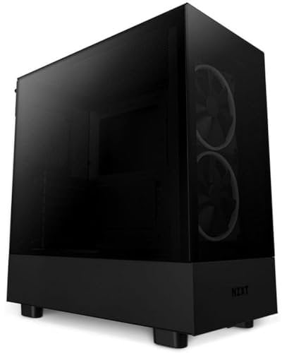 NZXT H5 Elite - CC-H51EB-01 - Case ATX compatto Mid-Tower - Doppio pannello in vetro temperato - RGB integrato - Predisposto per il raffreddamento ad acqua - Nero