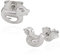 NKlaus Paar kleine Ohrstecker Ente 925 Silber anlaufgeschützt 6x9 mm Motiv Ohrringe 9756