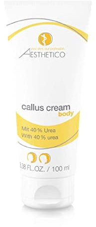 AESTHETICO callus cream - Funktionscreme gegen starke Hornhaut, Schrundencreme mit Urea (2 x 100 ml)