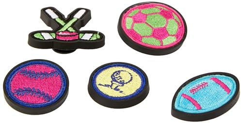 Crocs Unisex-Charm-Anhänger Tennis-Ass, Neon Sports Patches, Einheitsgröße