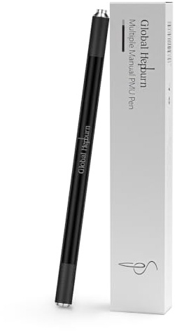 PMU 2 in 1 Aluminium Manuelle Microblading Stift für Semi-permanente Augenbrauen Tätowierung (Schwarz)