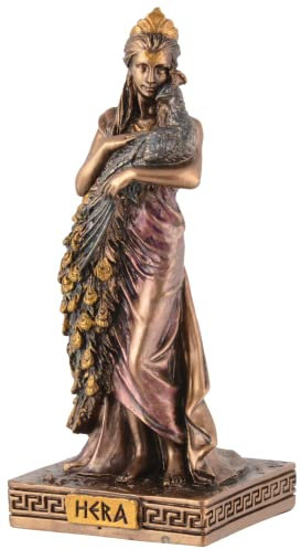 Miniatur Figur griechische Göttin Hera - mit Bronzefarbe bemalt by Veronese