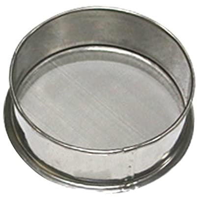 Harilla Pottery Glaze Sieve Fine Mesh Strainer Metal Sieve Stainless Steel Round Flour Sieve Strainer for Bake Decorate Cakes, Pies, Pastries, Cupcakes