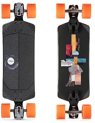 Loaded Boards Fathom Longboard Skateboard komplett (105 mm Dad BOD 80a Rollen, Paris 150 50° Trucks)