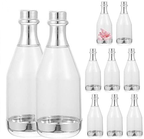 10 Pcs Mini Champagne Bottles Candy Bottles Champagne Bottle Shaped Box Party Favors Gifts Packing for Baby Shower Wedding Birthday Party