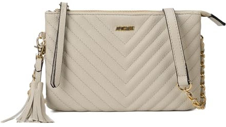 Gladdon Kleine Umhängetaschen für Damen Cross Schultertaschen Clutch Umhängetasche Frauen Cross-body-Taschen Sling Messenger Bag Cossbody Handytasche(Grau)