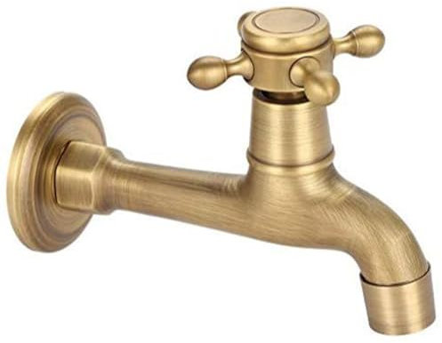 IUIBMI Robinet D'évier en Cuivre Couleur Bronze Vintage Mitigeur de Salle de Bain Robinet d'eau Froide Robinet de Vanité pour la Maison Salle de Bain Cuisine