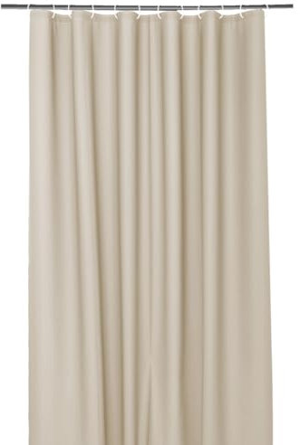 Sanixa U6RD150 Duschvorhang Beige PEVA 180x200 cm wasserdicht waschbar Badewannenvorhang Vorhang hochwertige Qualität (Beige)