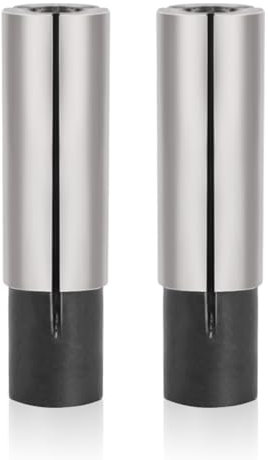 Sliverdew 2 Pack 1/4 to 1/8 Collet Adapter, High-Carbon Steel 1/4 to 1/8 Router Collet Adapter Converter for CNC Lathe Router Cutter Milling Bit Collet Reducer, 544659_2_312YSthHf