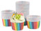 katbite Papier Muffinförmchen, 50 Stück Cupcake Formen für Hochzeit, Geburtstag, Party, Einweg Backbecher in Regenbogen
