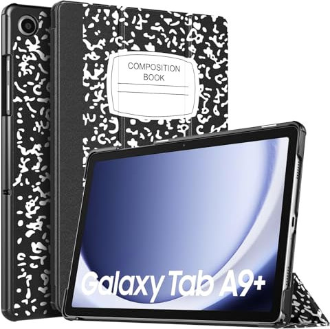 TiMOVO Funda para Samsung Galaxy Tab A9+/A9 Plus 11 2023 SM-X210/X216/X218, Funda Delgada Ligera con Base Rígida Compatible con Galaxy Tab A9+, Despertar/Dormir Automático, Cuaderno Negro