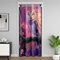 Homewish Eule Tür Vorhang 132W x 203L, 3D Tier Gedruckt Blackout Vorhang Schlafzimmer Dekor, Eule Floral Tür Drape für Kinder Mädchen Teens, Natur Thema Raum Teiler Vorhang Wand Zimmer Dekor