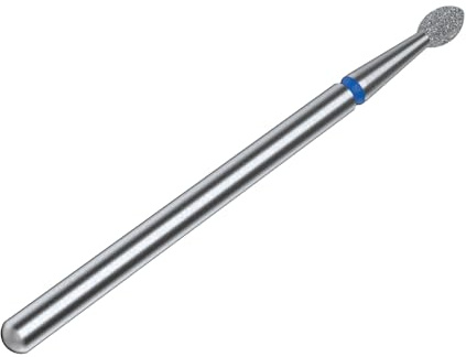 STALEKS PRO Expert Diamond Nail Drill Bit (Pointed Bud, Blue, 2.5mm Head / 4.5mm WP) – Medium Abrasiveness for Under-Nail Filing, Cuticle & Callus Processing in Hardware Manicure/Pedicure