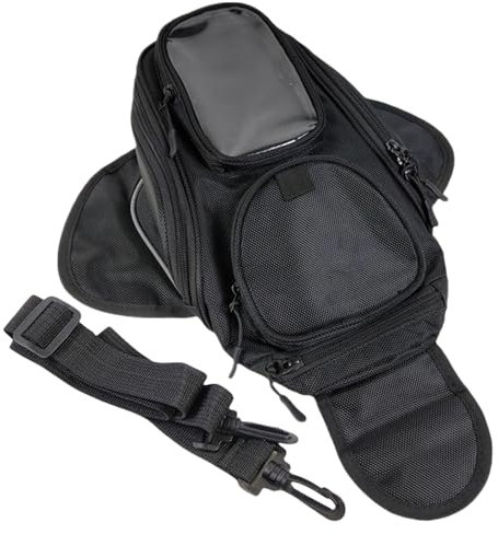 Kuxiptin Motorrad-Aufbewahrungstasche, magnetischer Tankrucksack für Motorrad,Mehrzweck-Magnet-Tankrucksack - Reflektierende Motorrad-Gepäcktasche, Schwarze Aufbewahrungstasche für Reisen, Pendeln