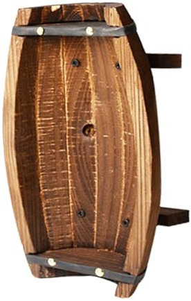 KITANDOVE Rustic Half Planter Wooden Flower Pot for Use for Storage Garden Decor and Wedding Photo Props