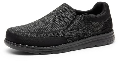 Bruno Marc Mocasines Hombre Planos Zapatos sin Cordones Clásicos Casual Transpirables Ligero,Size 41,Negro,BMUMLS2520
