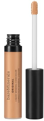 bareMinerals ORIGINAL Liquid Mineral Concealer - Aufhellendes Augen-Makeup | Hautglättende vegane Formel hellt Augenringe auf & mildert feine Linien. Aufbaubare mittlere Deckkraft, cremiges Gefühl