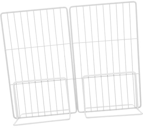 PRETYZOOM Freezer Partition Shelf Organizer Wire Storage Basket for Deep Freezer Refrigerator Organizer Separators