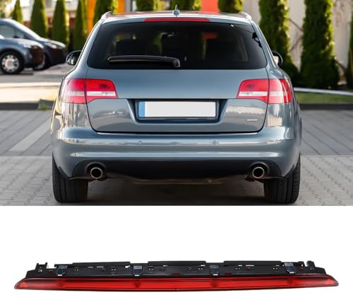 Flydida Dritte Bremsleuchte Hinten High Level Bremslicht Ersatz für 2005-2011 A6 Avant 4F5 S6 C6 4F9945097 923-271 (Rot)