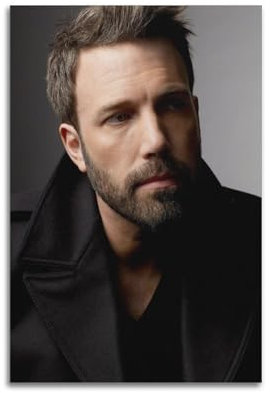 PPZXYEBM Ben Affleck Schauspieler-Poster, dekoratives Gemälde, Leinwand, Wandposter und Kunstdruck, moderne Familienschlafzimmer-Dekoration, Poster, 40 x 60 cm