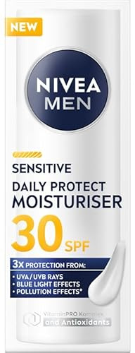NIVEA MEN Daily Protect Feuchtigkeitsspendende Gesichtscreme SPF 30, 50ml