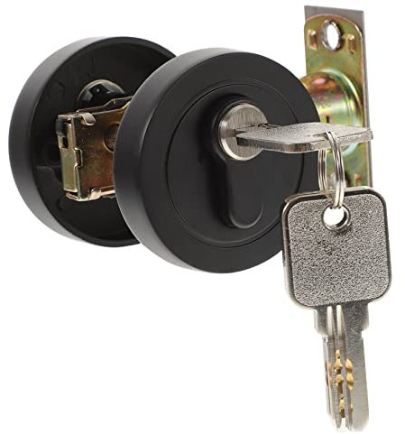 Gadpiparty Cerradura De Pestillo De Seguridad Para Puertas Cerradura Cerrojo De Cilindro De Zinc Para Dormitorio