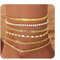 FIOROYAL 6Pcs Bracelet Cheville Femme Chaine de Cheville Or,14K résistantes à l'eau Empilable Bracelet de Cheville Ajustable,Tendance Délicats Set de Bracelets de Cheville en Couches BG