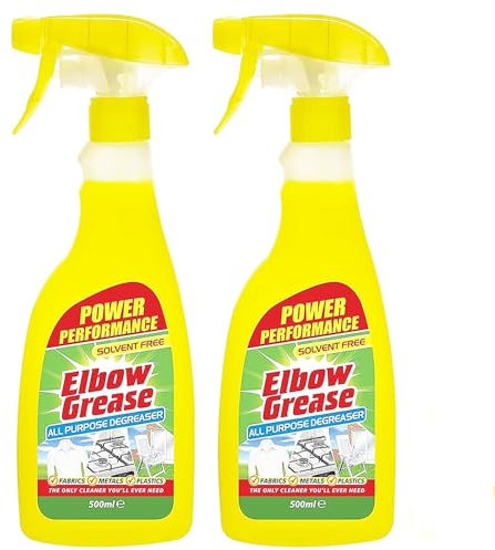 Elbow Grease Heavy Duty Degreaser – Original Formula 500ml (Pack of 2) | Tough on Grease, Grime & Stains | Multi-Surface Cleaner for Kitchen, Bathroom & More